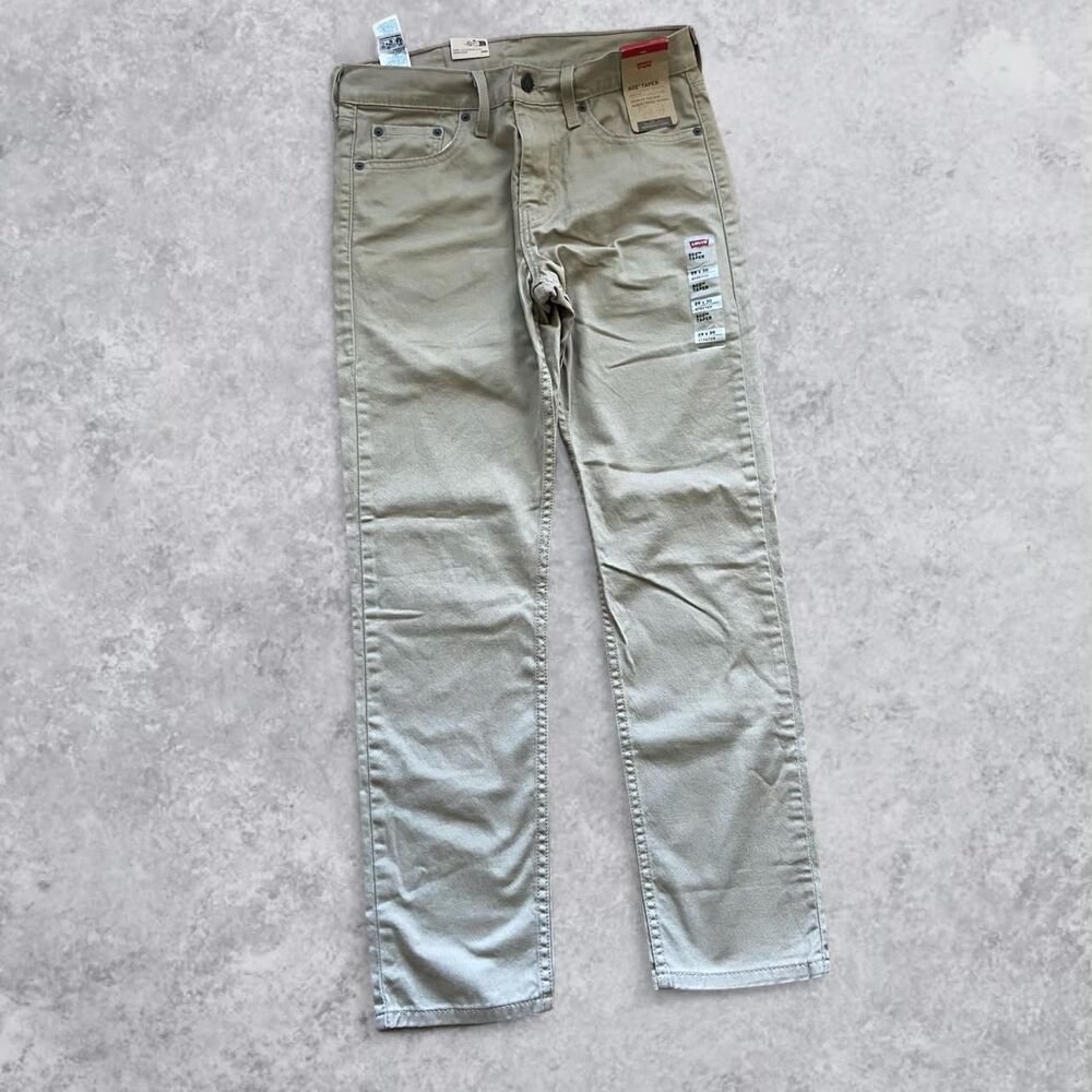 Levi-s Men's Cream and Tan Jeans